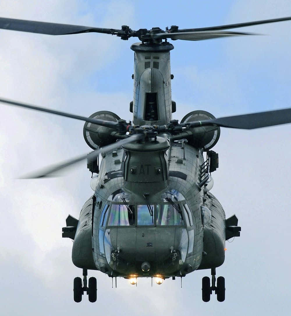 Boeingch-47 Chinook Cool Helikopter Blir En Fantastisk Bakgrundsbild På Din Dator Eller Mobiltelefon. Wallpaper