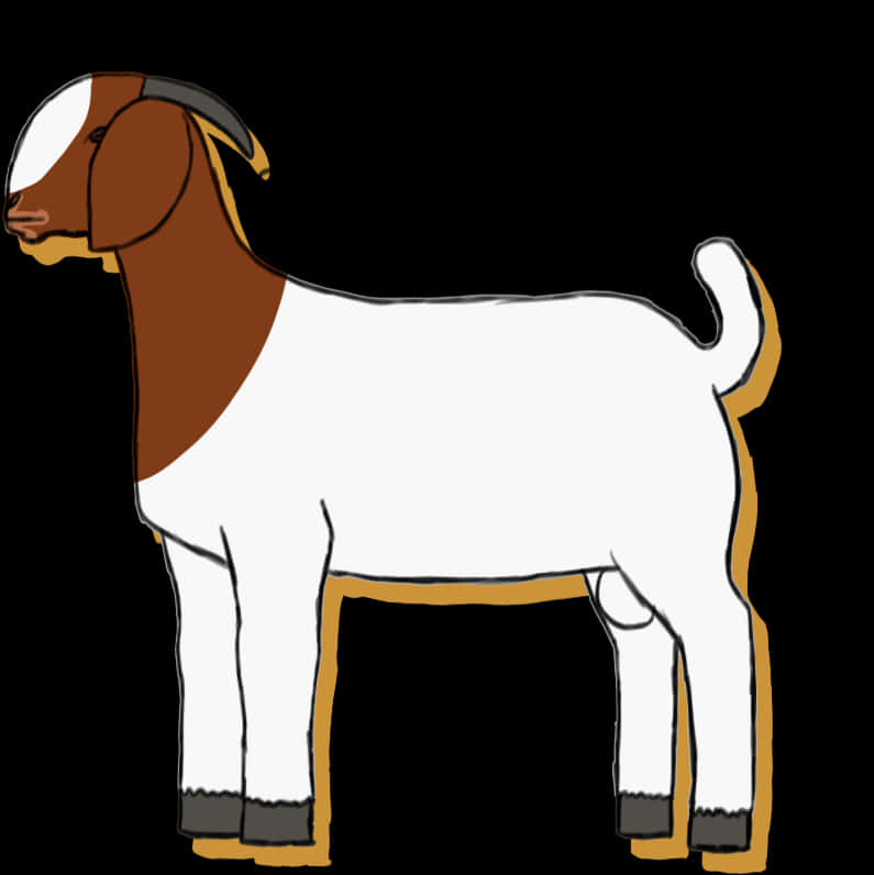 Boer Goat Illustration PNG
