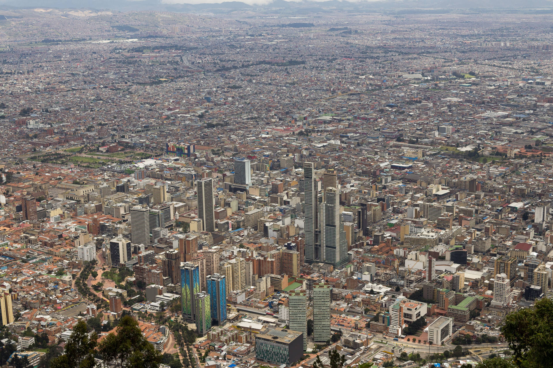 Bogotà In Una Vista Affacciata Sfondo