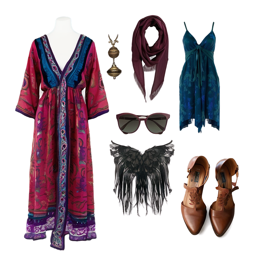 Bohemian Fashion Essentials Png Nnh44 PNG