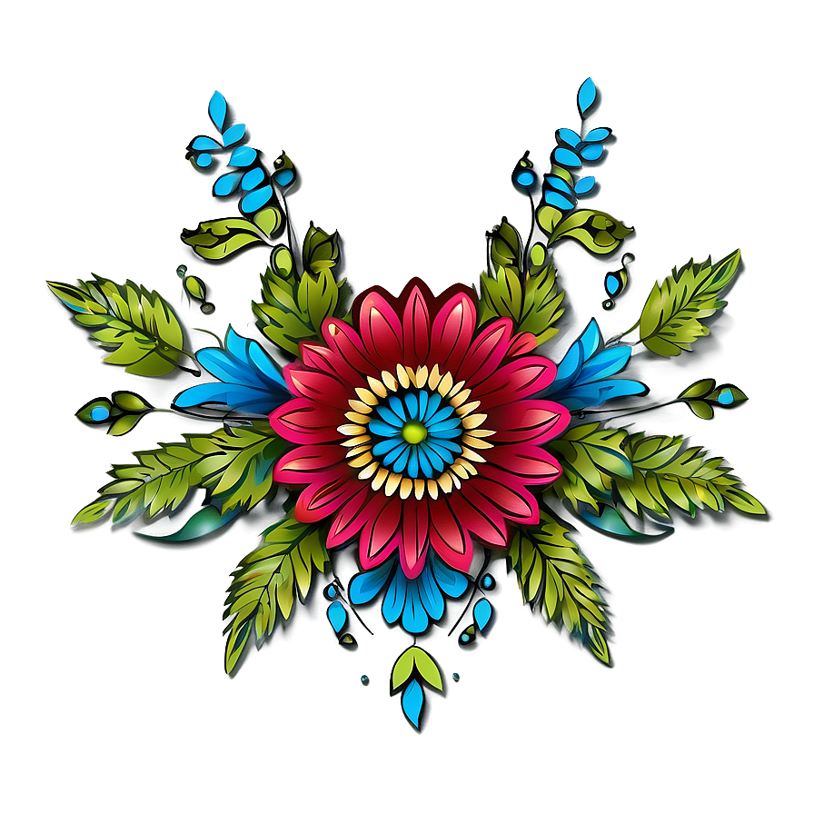 Bohemian Flower Art Png 61 PNG