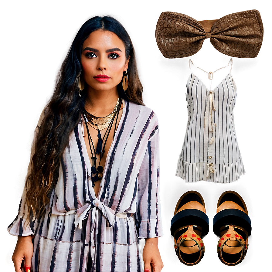 Bohemian Outfit Vibes Png Ymn21 PNG