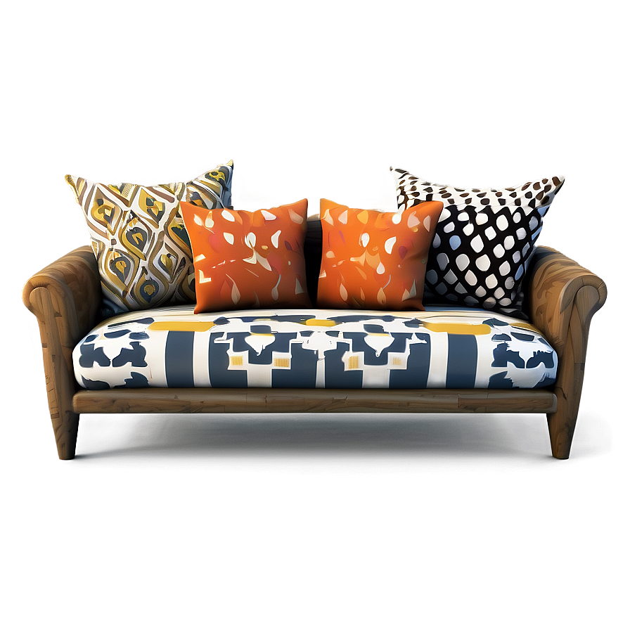 Boho Chic Couch Png Hmf PNG