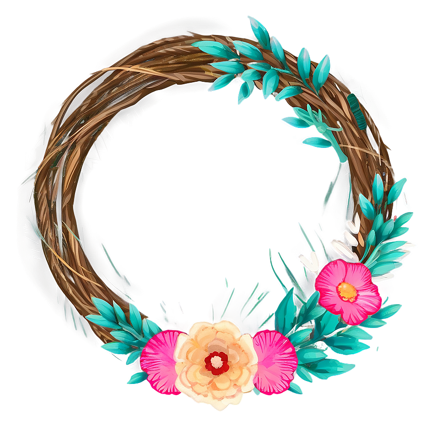 Boho Chic Wreath Png Sld99 PNG