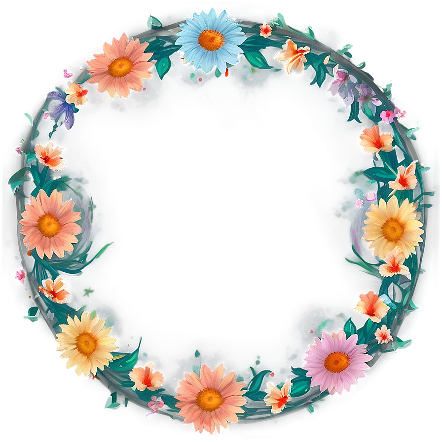 Boho Circle Frame Png Hkp PNG