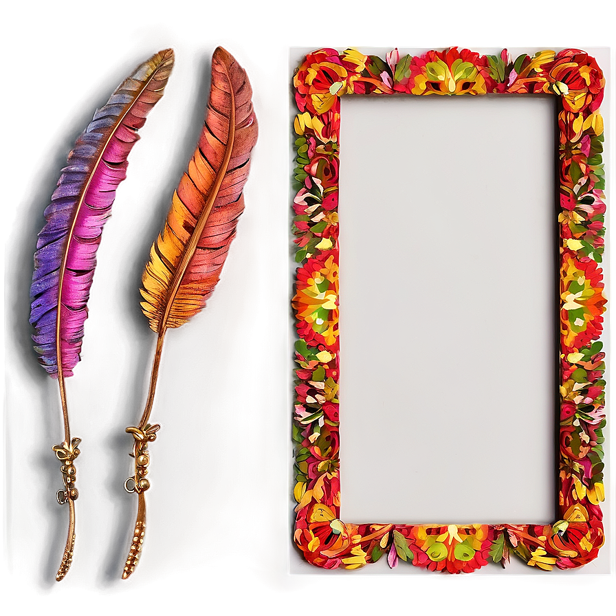 Boho Cute Frame Png 06262024 PNG