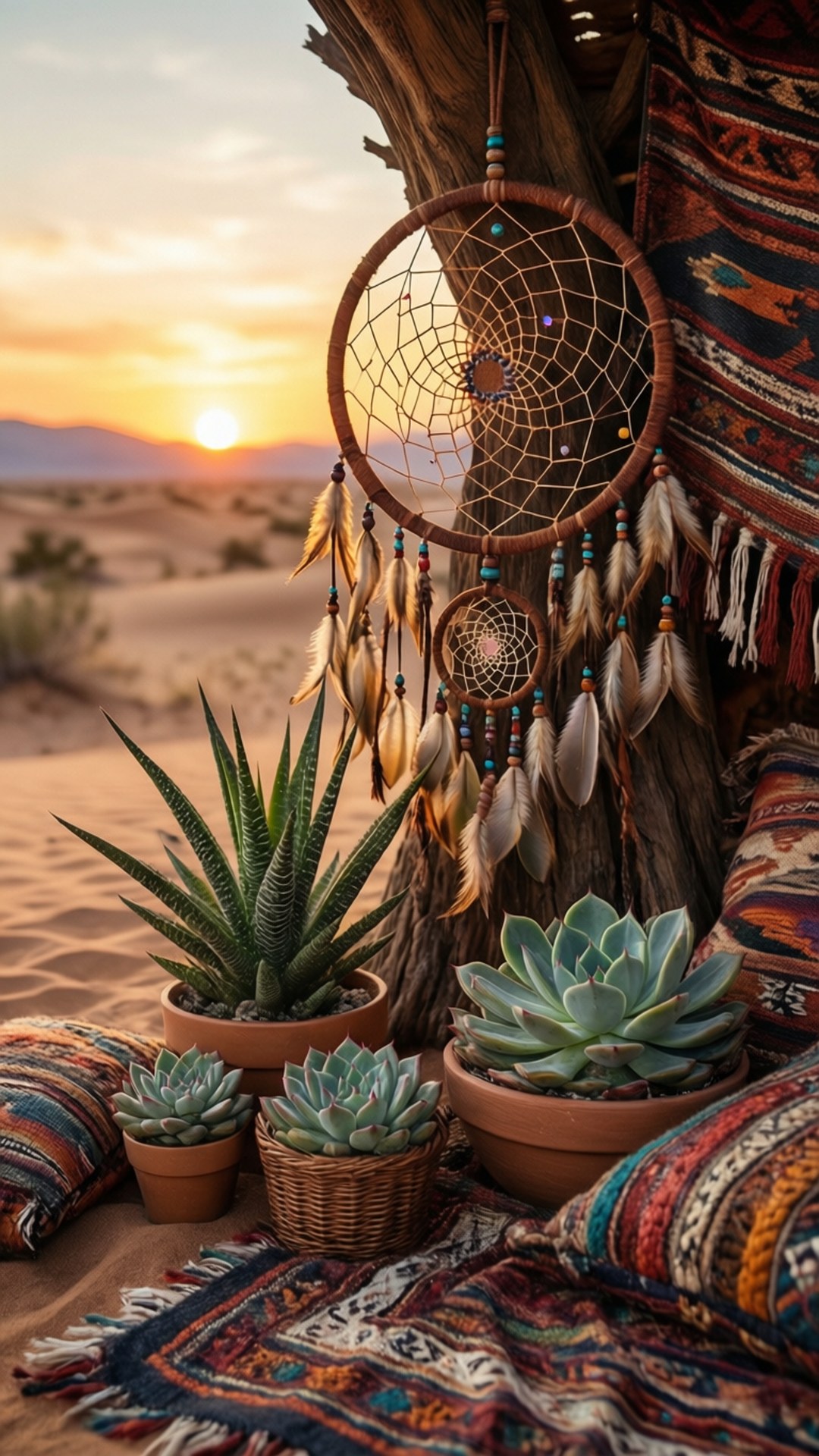 Boho Desert Sunset Fondos de pantalla