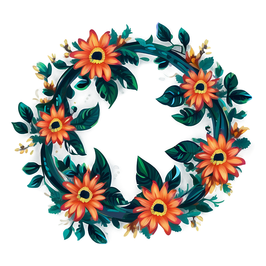 Boho Floral Pattern Png 06202024 PNG