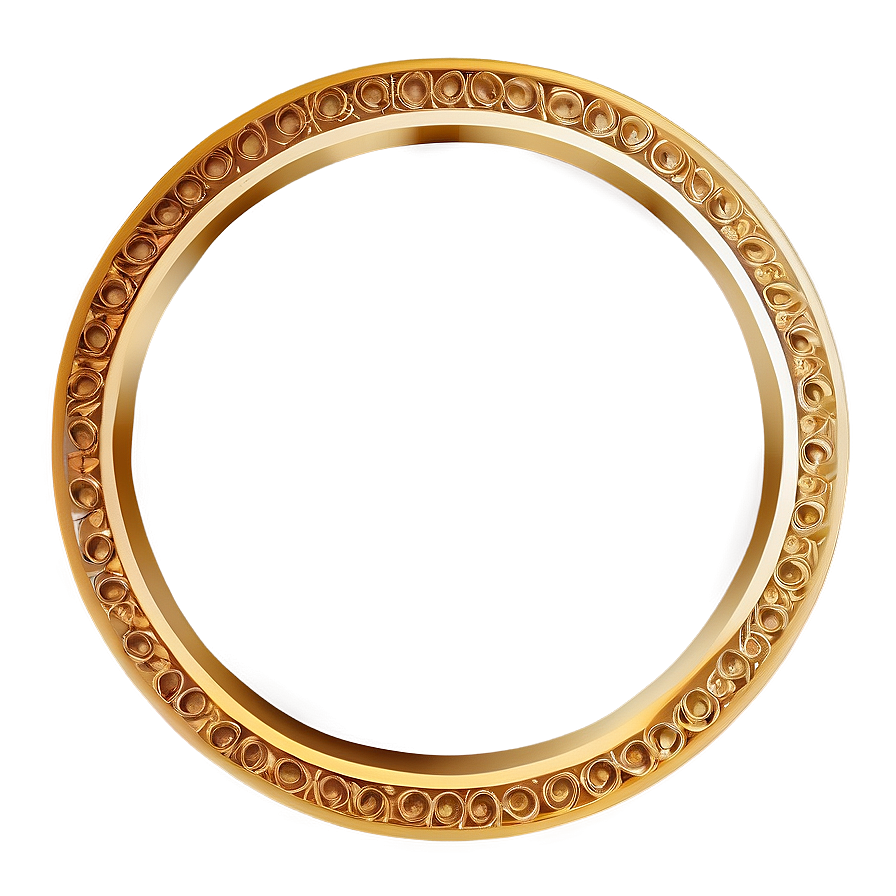 Boho Gold Circle Frame Png Dnb PNG