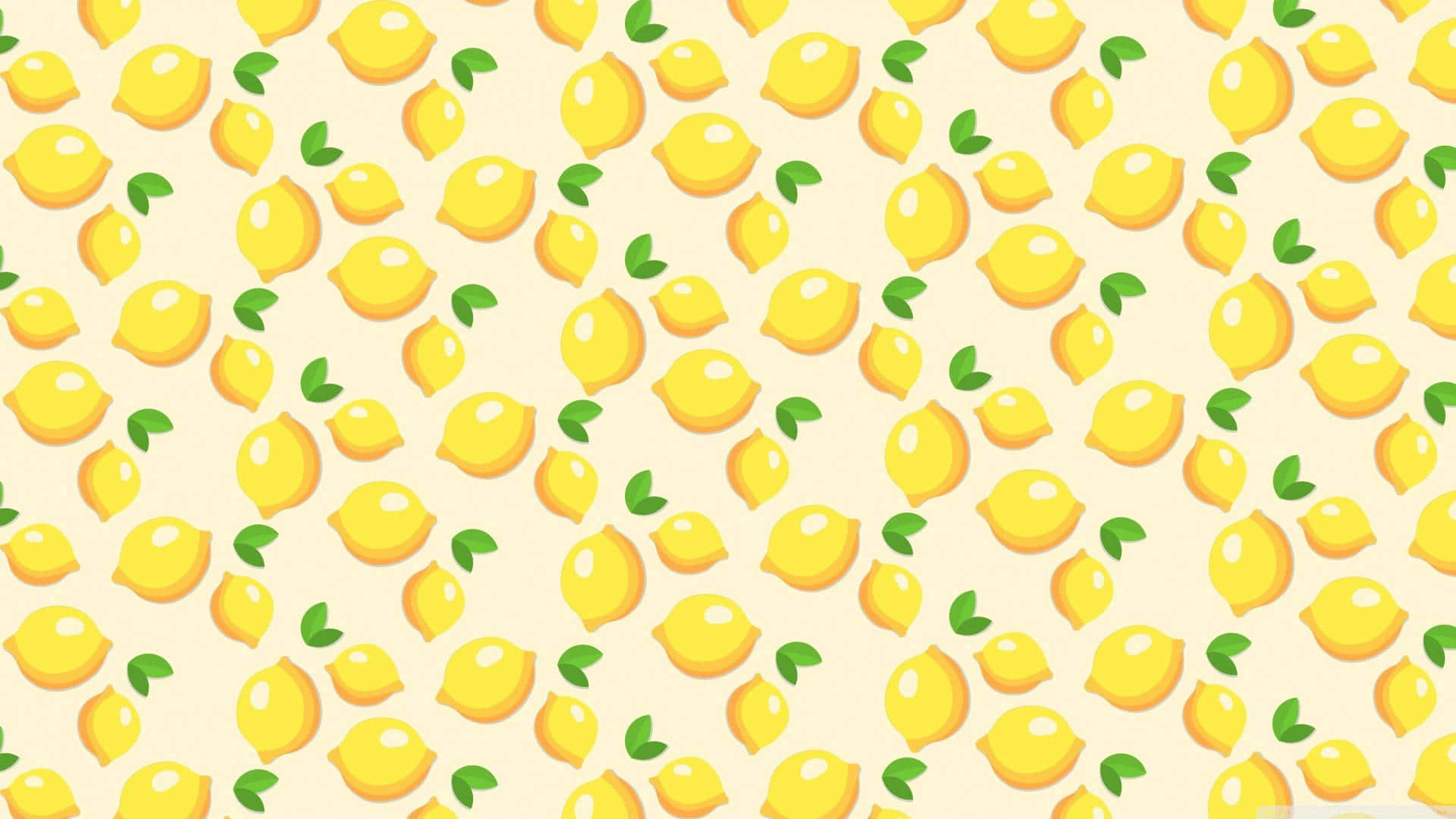 Boho Lemon Pattern Yellow Canvas Laptop Wallpaper