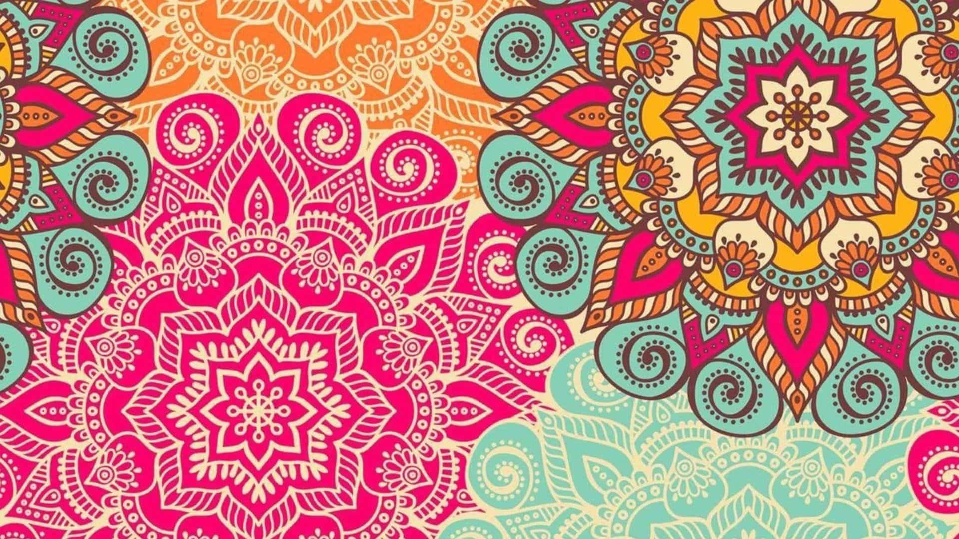 Get creative and stay productive on the go with the stylish Boho Laptop Wallpaper