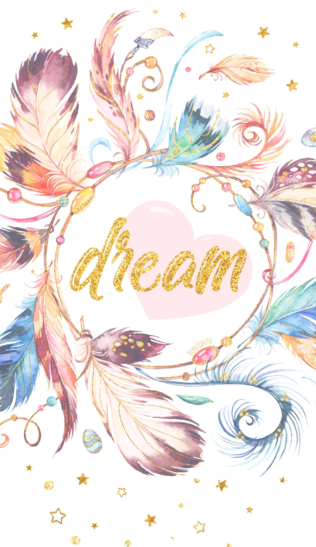 Boho Pastel Dreamscape Wallpaper