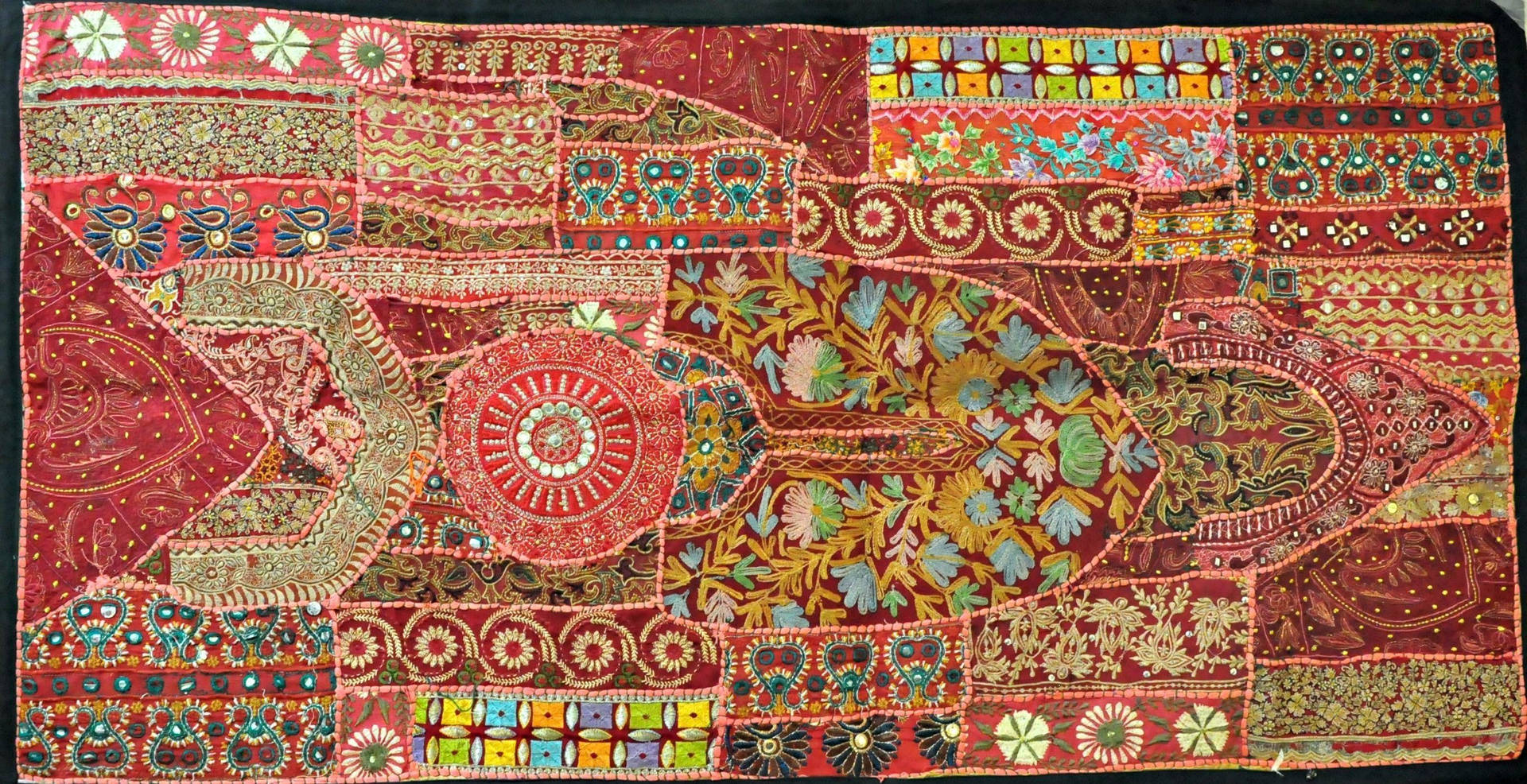 Boho Patterned Carpet Wallpaper