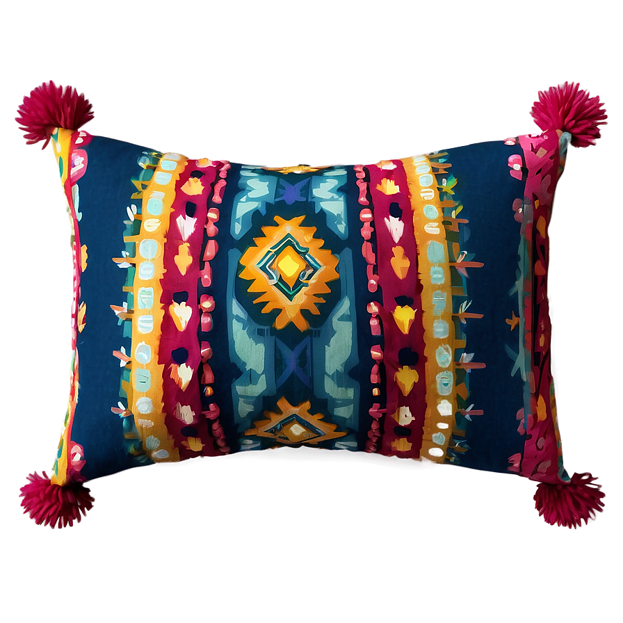 Boho Pillow Png Vxc PNG