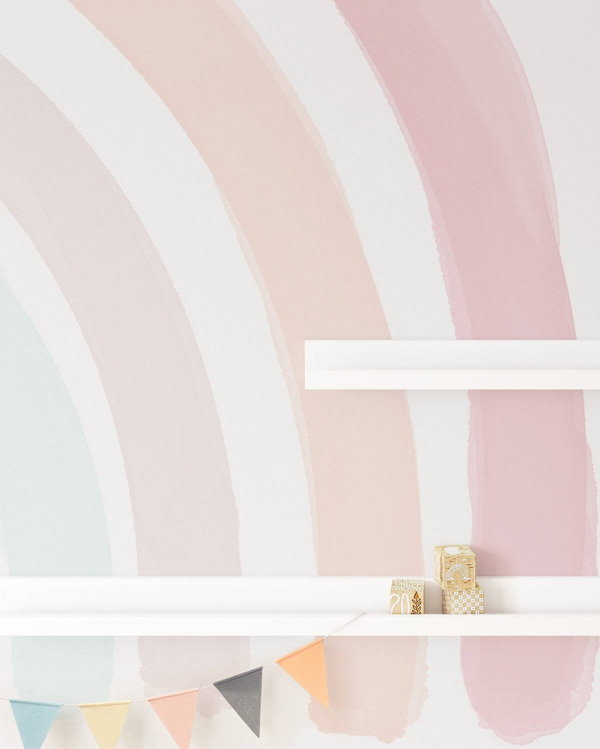 Einraum Mit Einer Regenbogen-wandmalerei Wallpaper