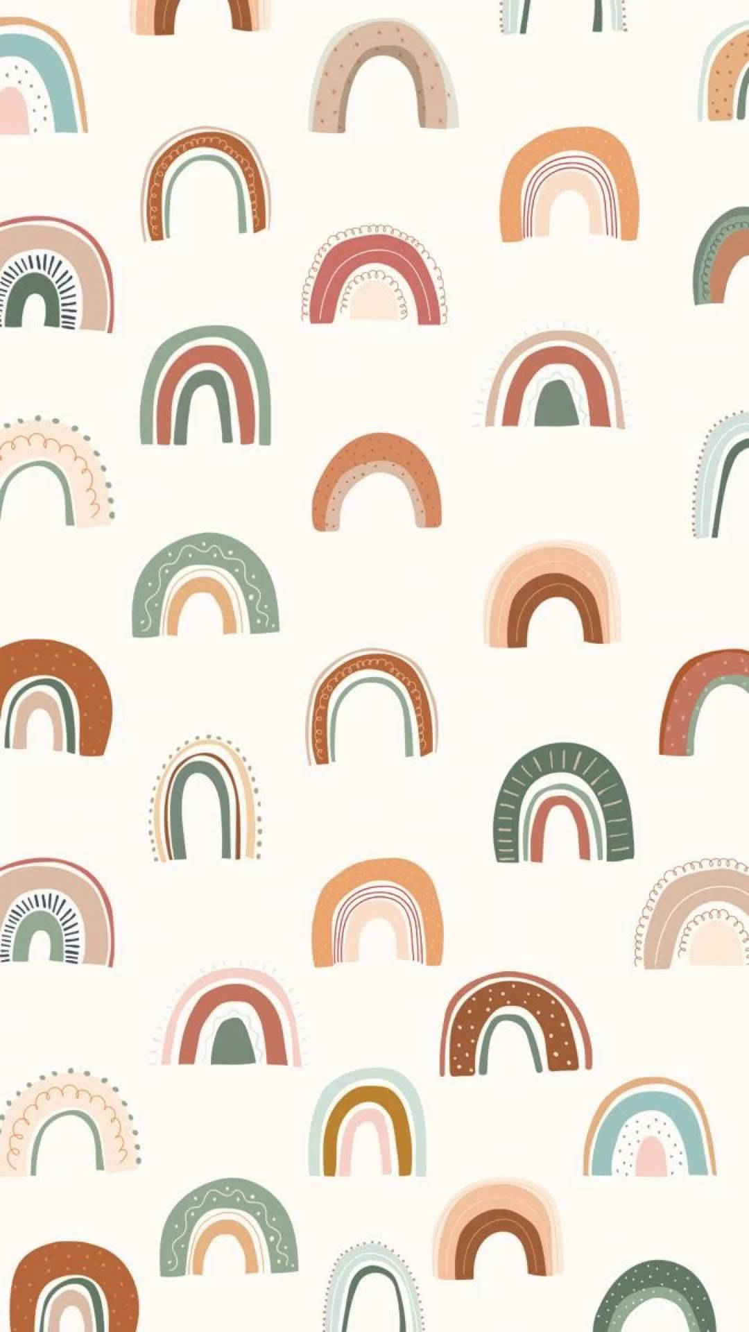 A Colorful Rainbow Pattern With A Variety Of Colors Wallpaper