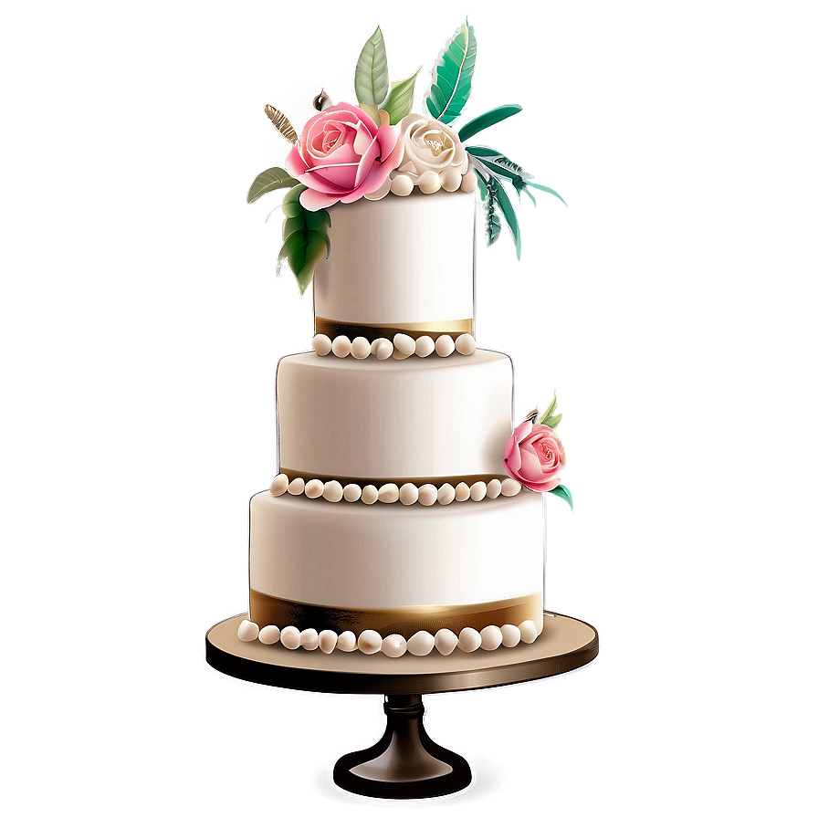 Boho Wedding Cake Png 76 PNG