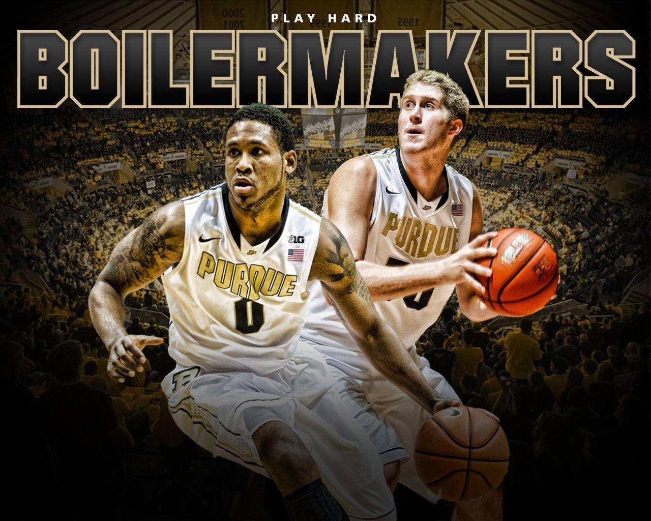Boilermakers Basketball Poster Purdue University Wallpaper