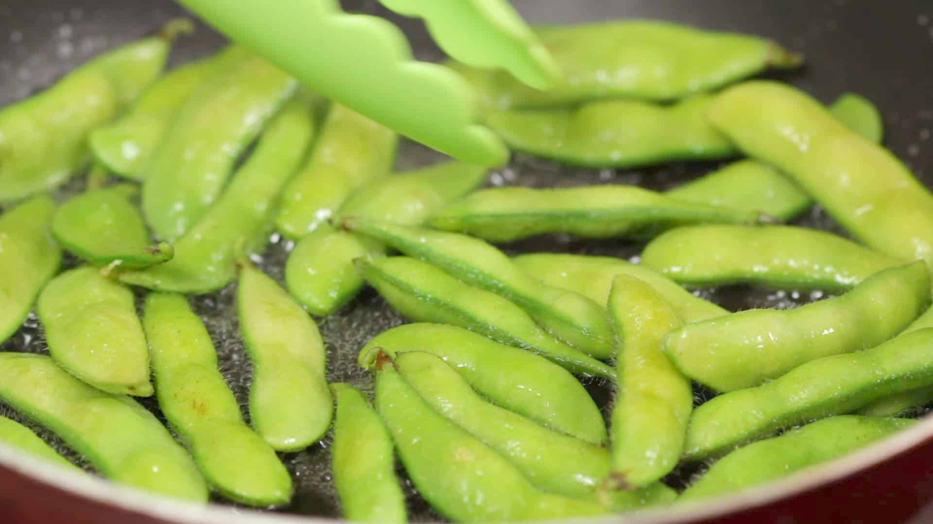Boiling Of Edamame Beans Picture