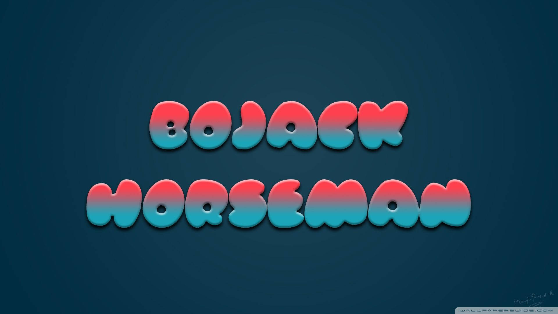 Bojack Horseman Word Art
