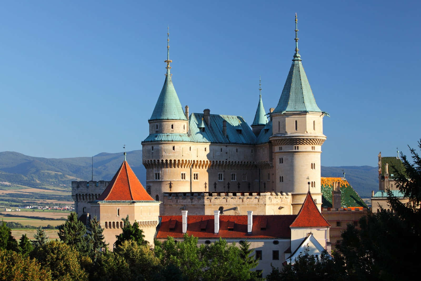 Bojnice Castle Roofs Wallpaper