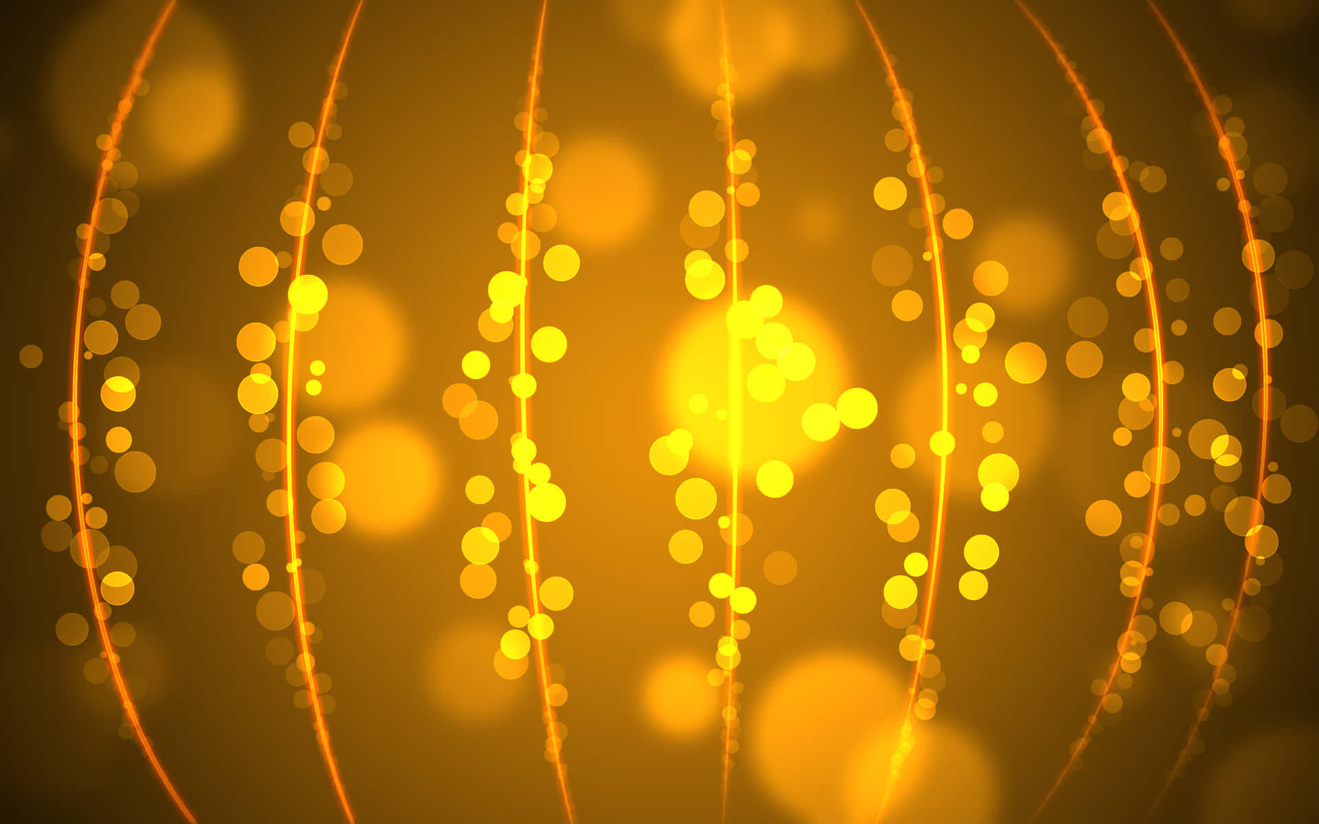 Golden Bokeh Background With Lights