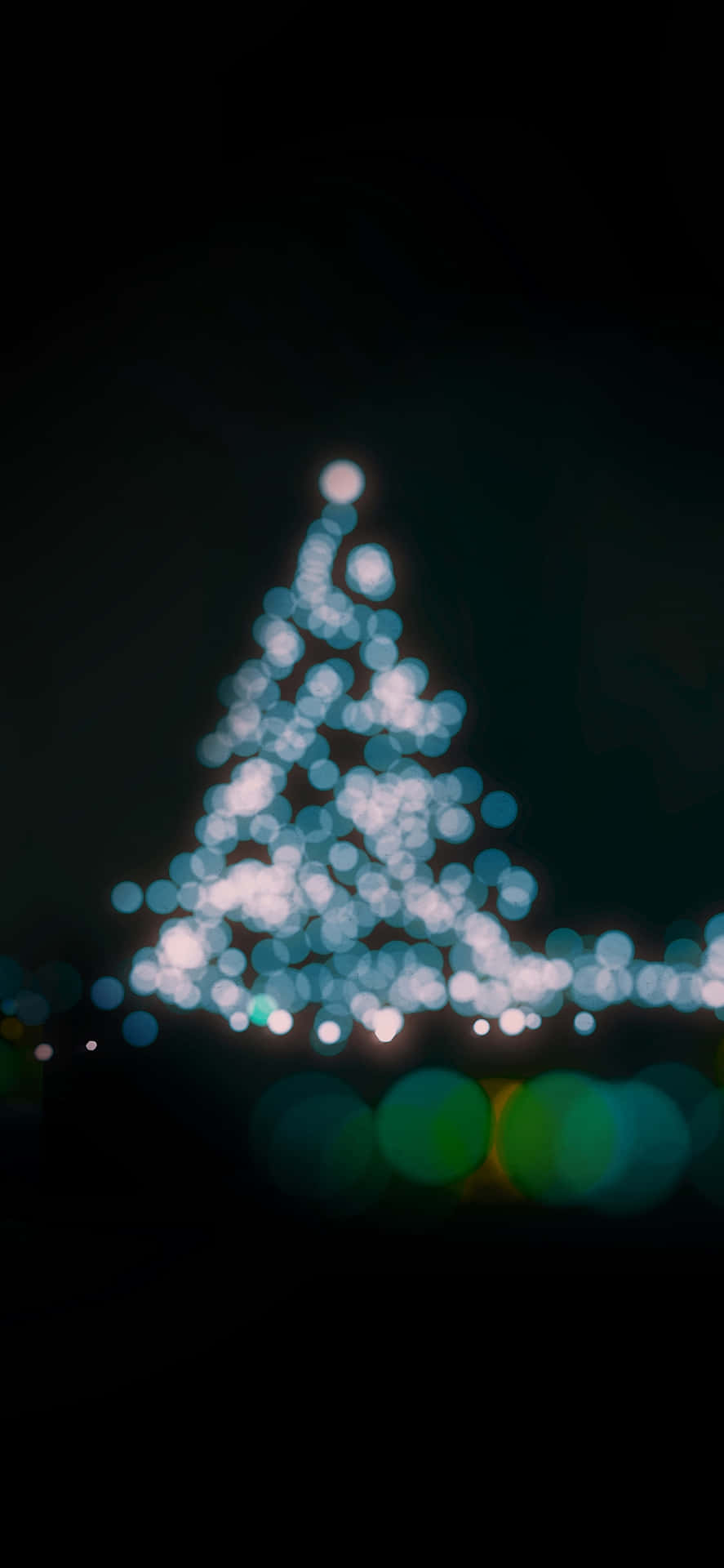 Bokeh_ Christmas_ Tree_ Lights_ Dark_ Background.jpg Wallpaper