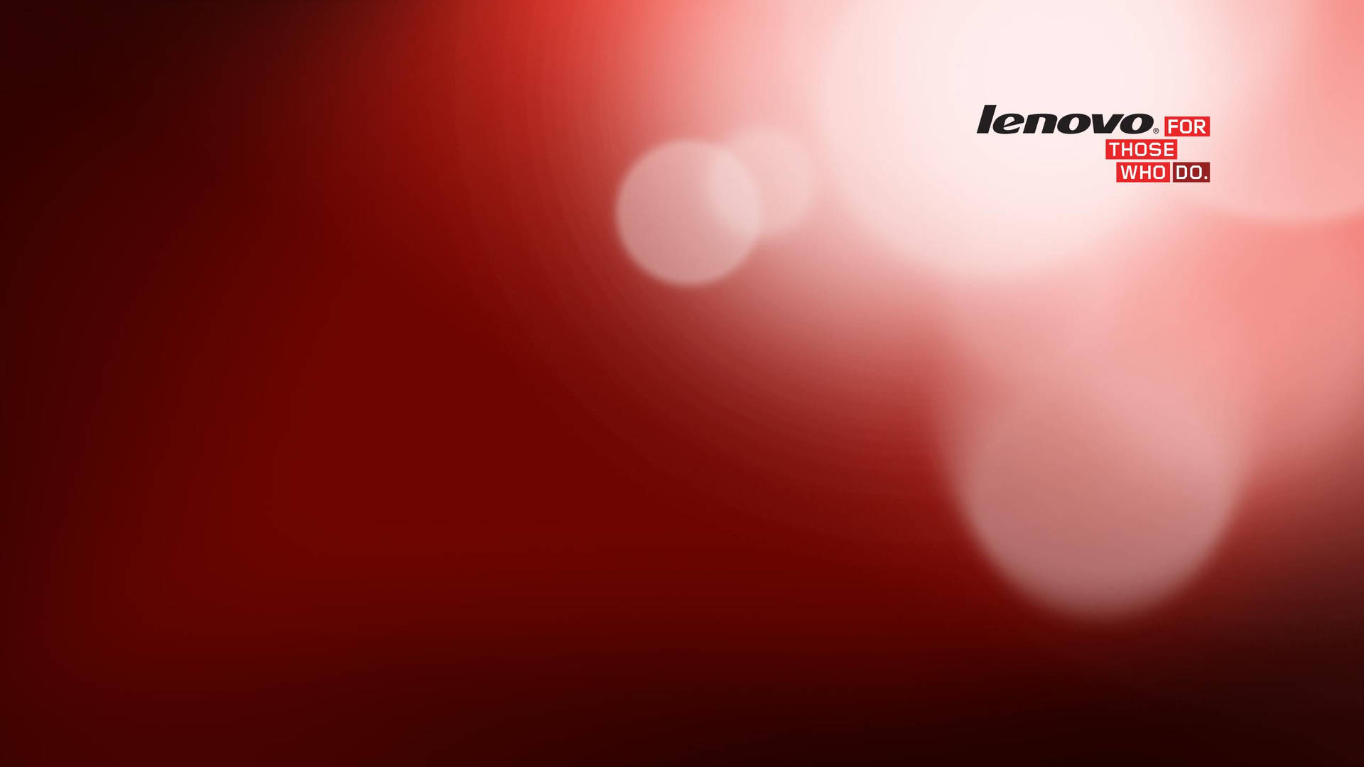 Bokehlys Lenovo officiel rød tapet Wallpaper