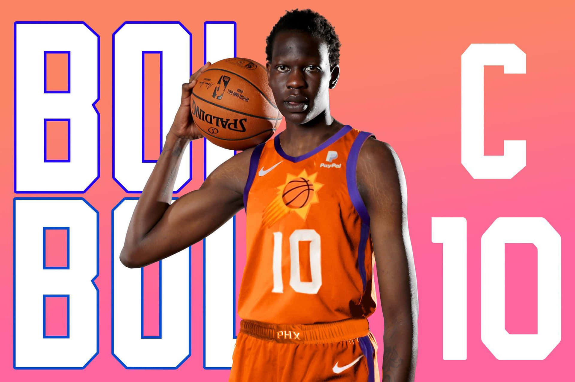 Bol Bol Phoenix Suns Promotional Photo Wallpaper