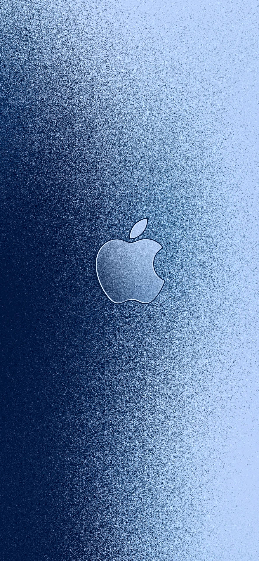 Bold And Vibrant Blue Apple Logo Wallpaper