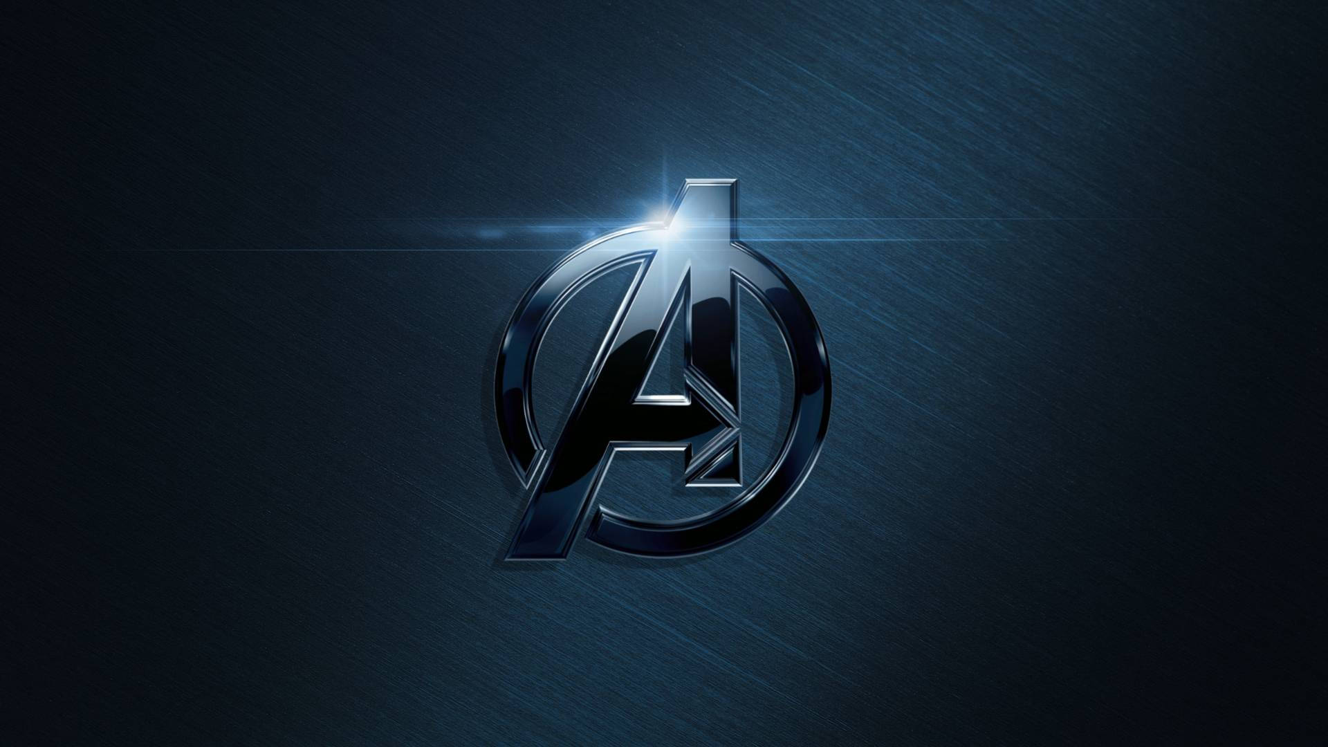 Fetterschwarzer Avengers-logo Wallpaper