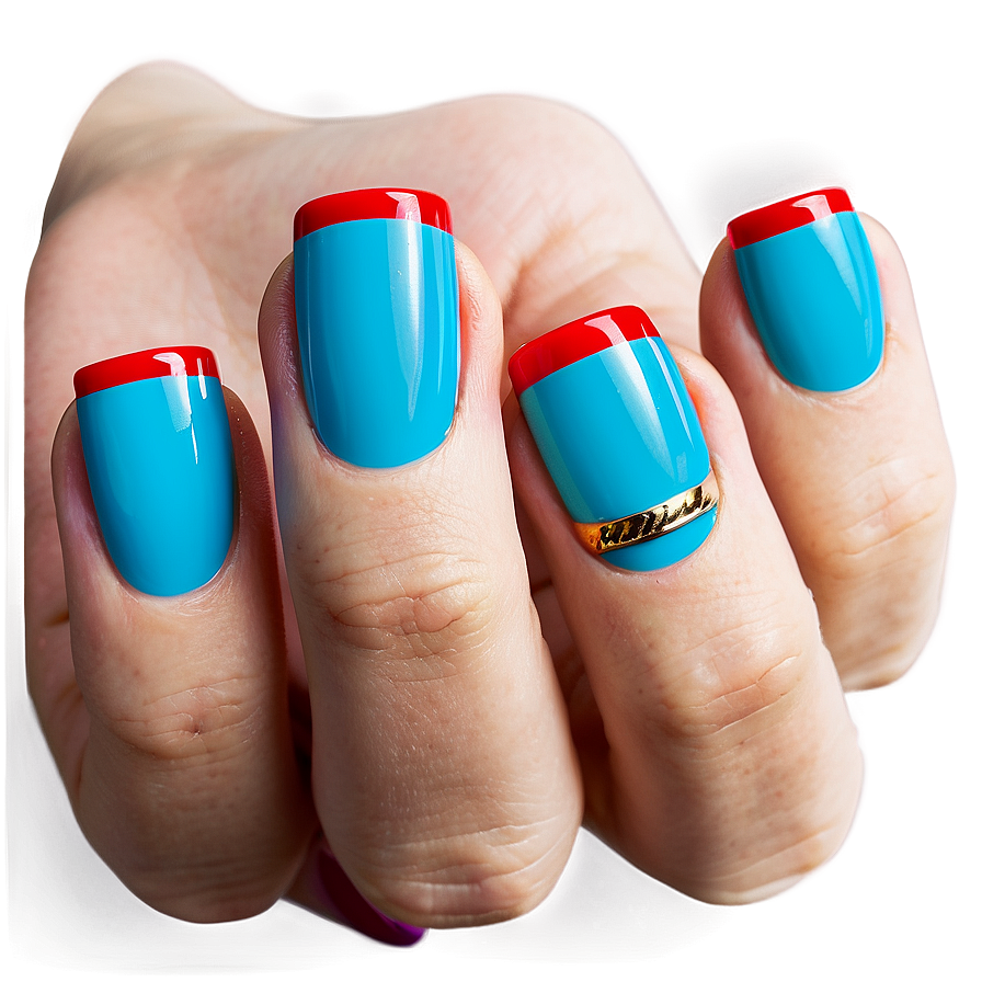 Bold Color Acrylic Nails Png Vbc56 PNG