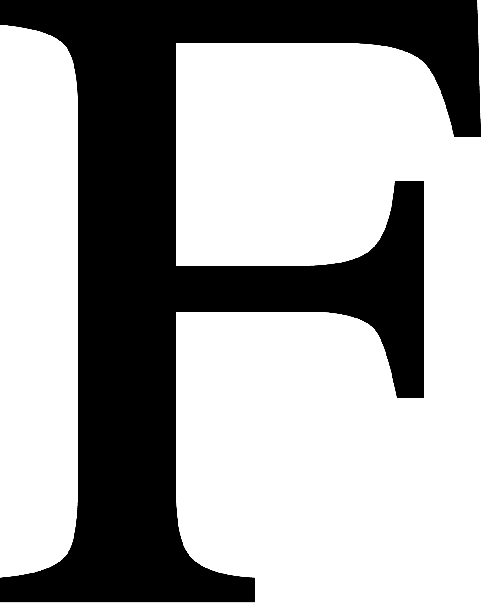 Bold Letter F Graphic PNG