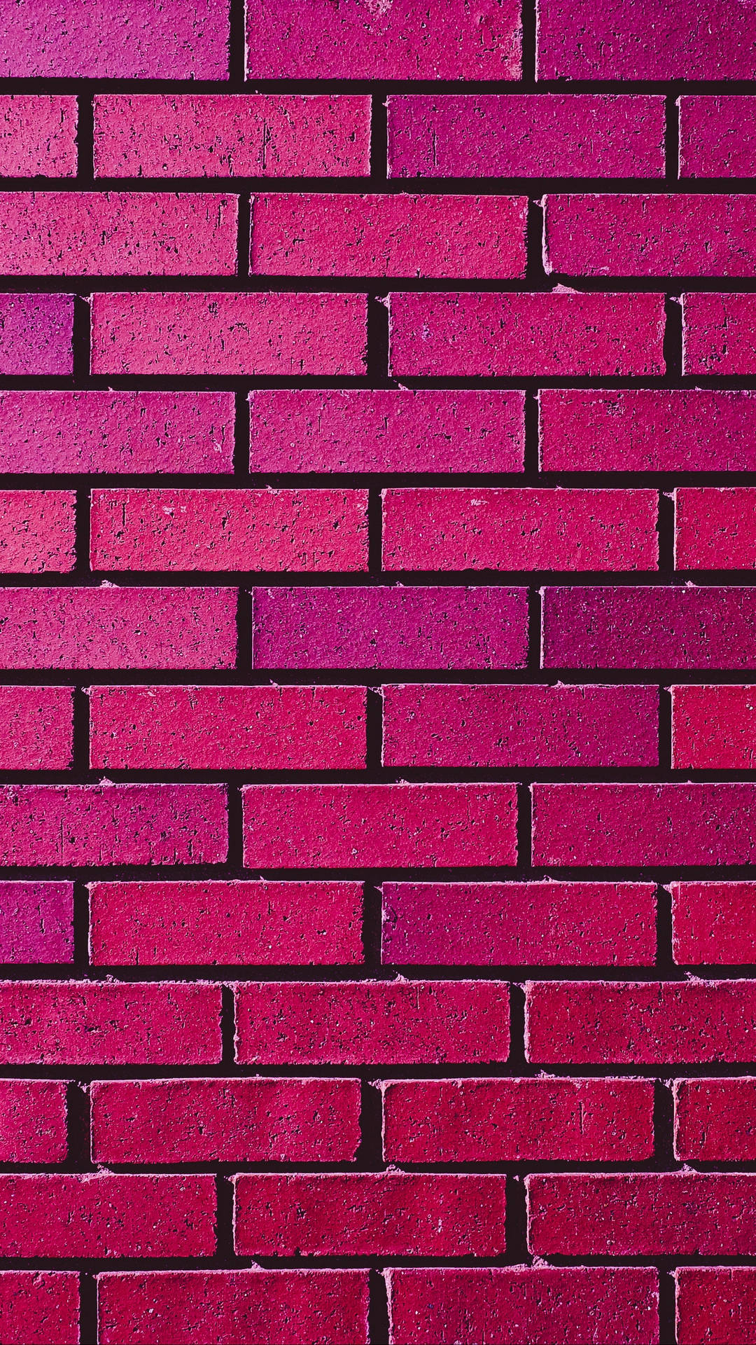 Bold Magenta Brick Texture Wallpaper