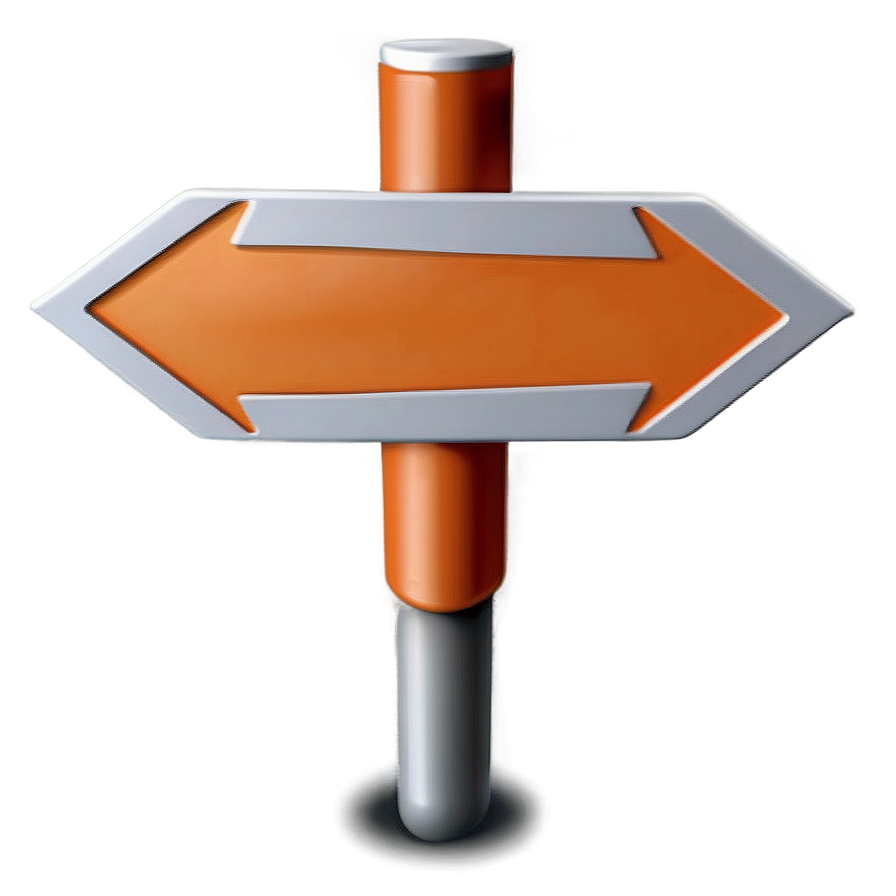 Bold Orange Directional Arrow Png Klx PNG