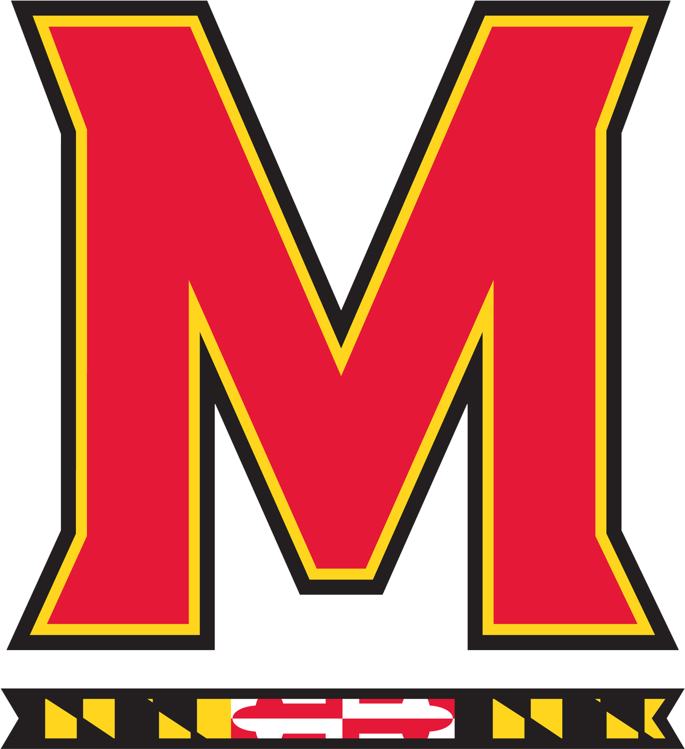 Bold Red Letter M Logo PNG