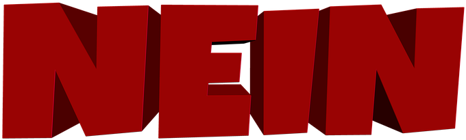 Bold Red N E I N Text PNG