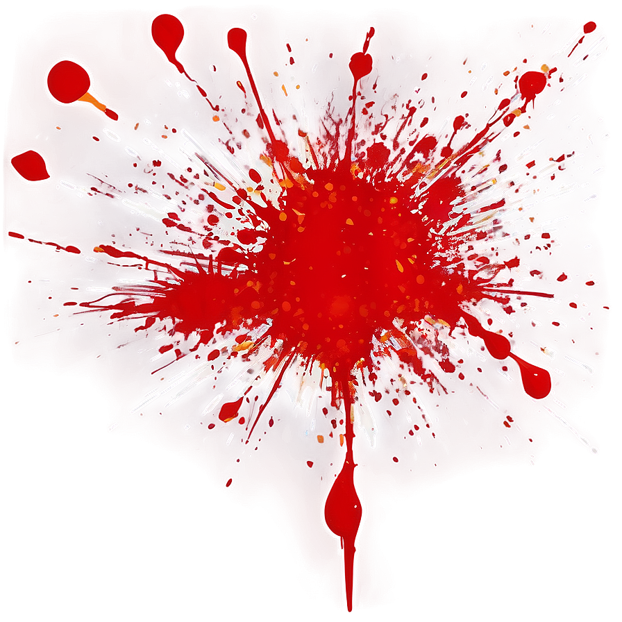 Bold Red Splatter Effect Png 13 PNG