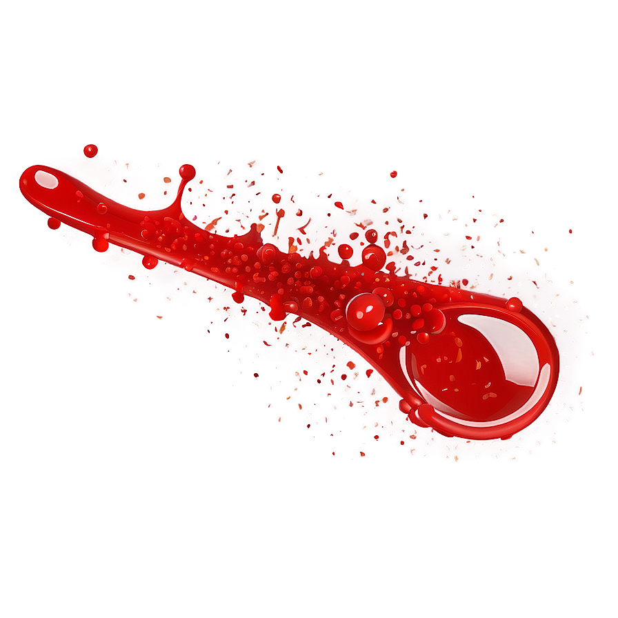 Bold Red Splatter Splash Png 06262024 PNG