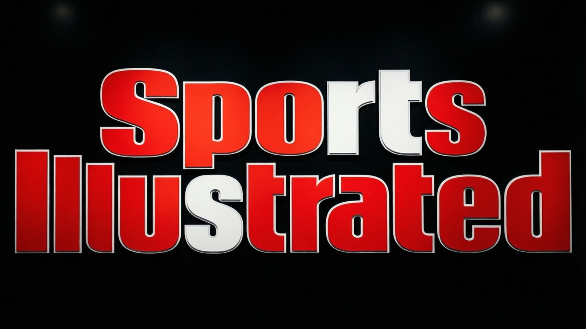 Typographic Sports Illustrated wallpaper with bold letters