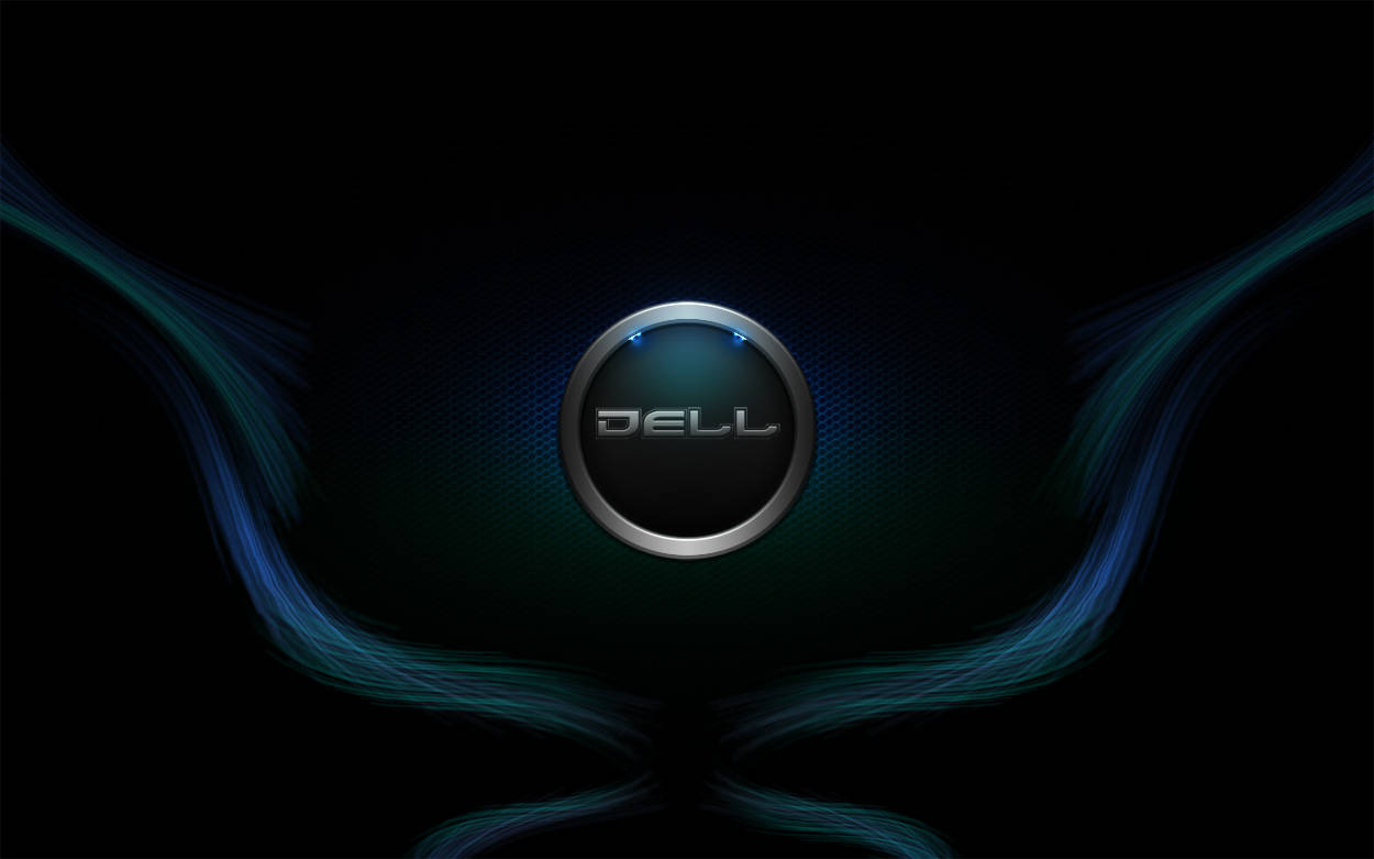 Bølgelinjer Dell Hd-logo Wallpaper