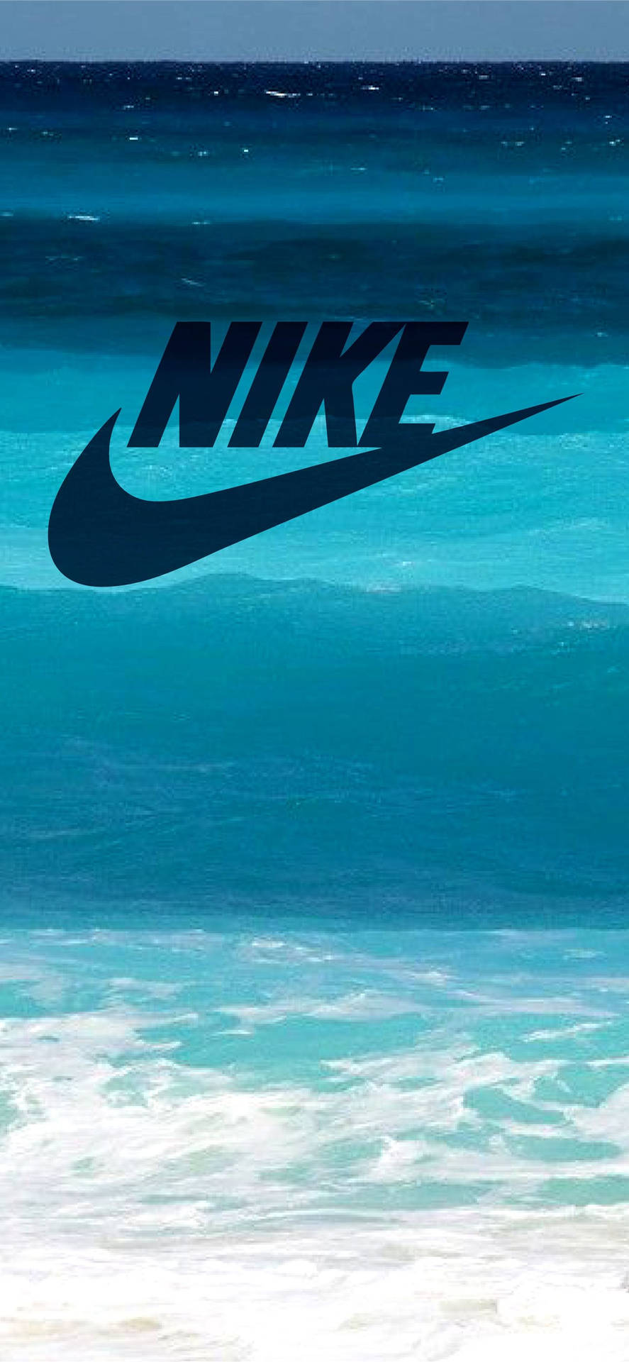 Bølger Shore Nike Iphone Baggrund Wallpaper