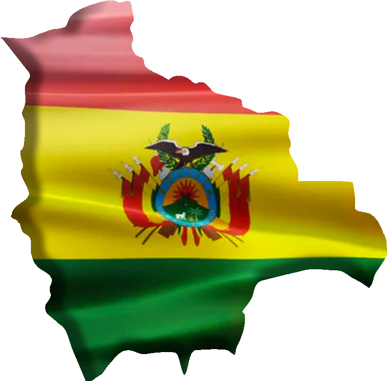 Bolivia Flag Map3 D Render PNG