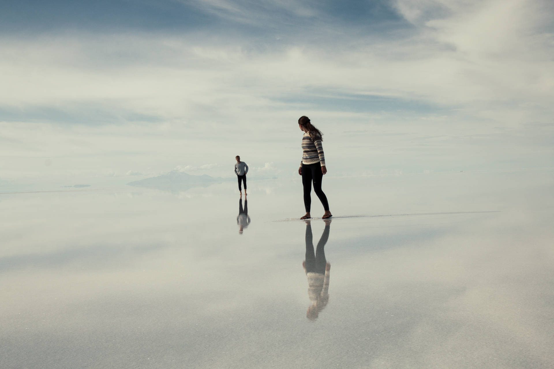 Bolivia Uyuni Salt Water Landscape