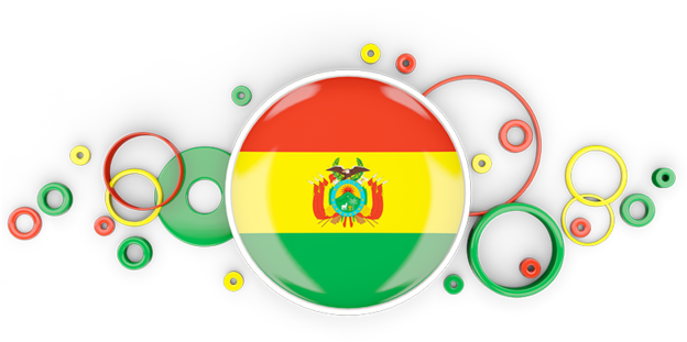 Bolivian Flag Abstract Bubble Design PNG