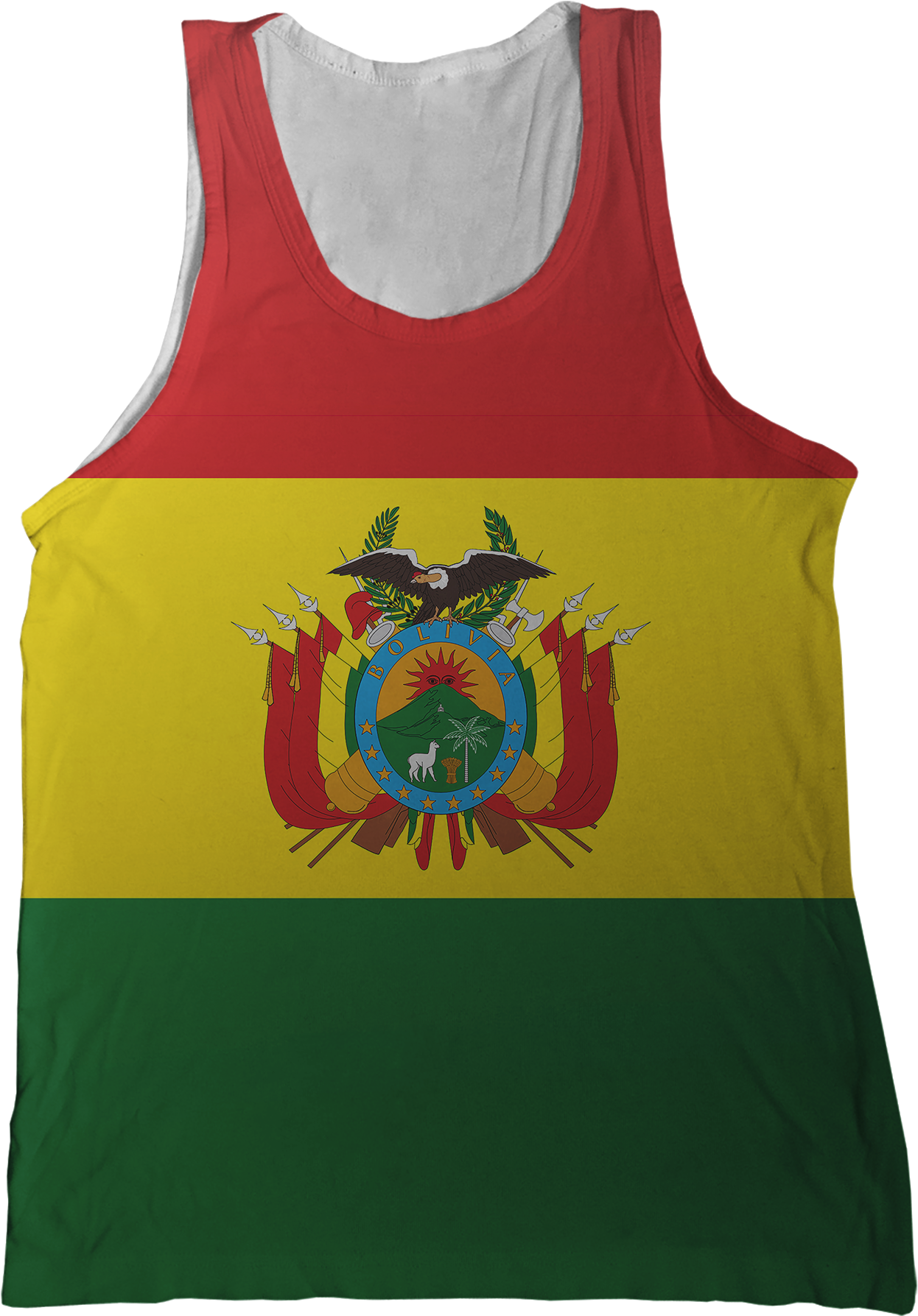 Bolivian Flag Tank Top PNG
