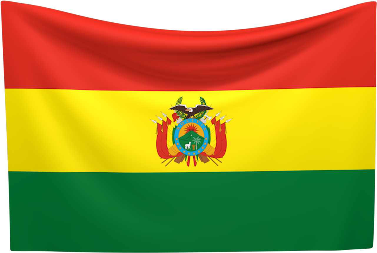 Bolivian National Flag Waving PNG