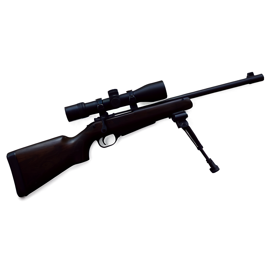 Bolt Action Rifle Silhouette Png 06132024 PNG