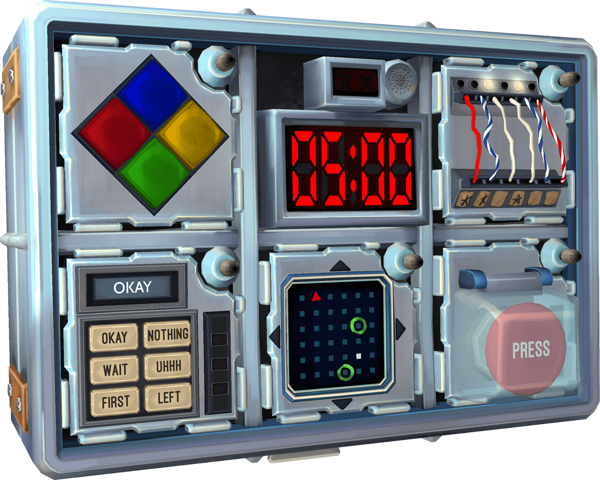 Bomb Defusal Puzzle Game Module PNG