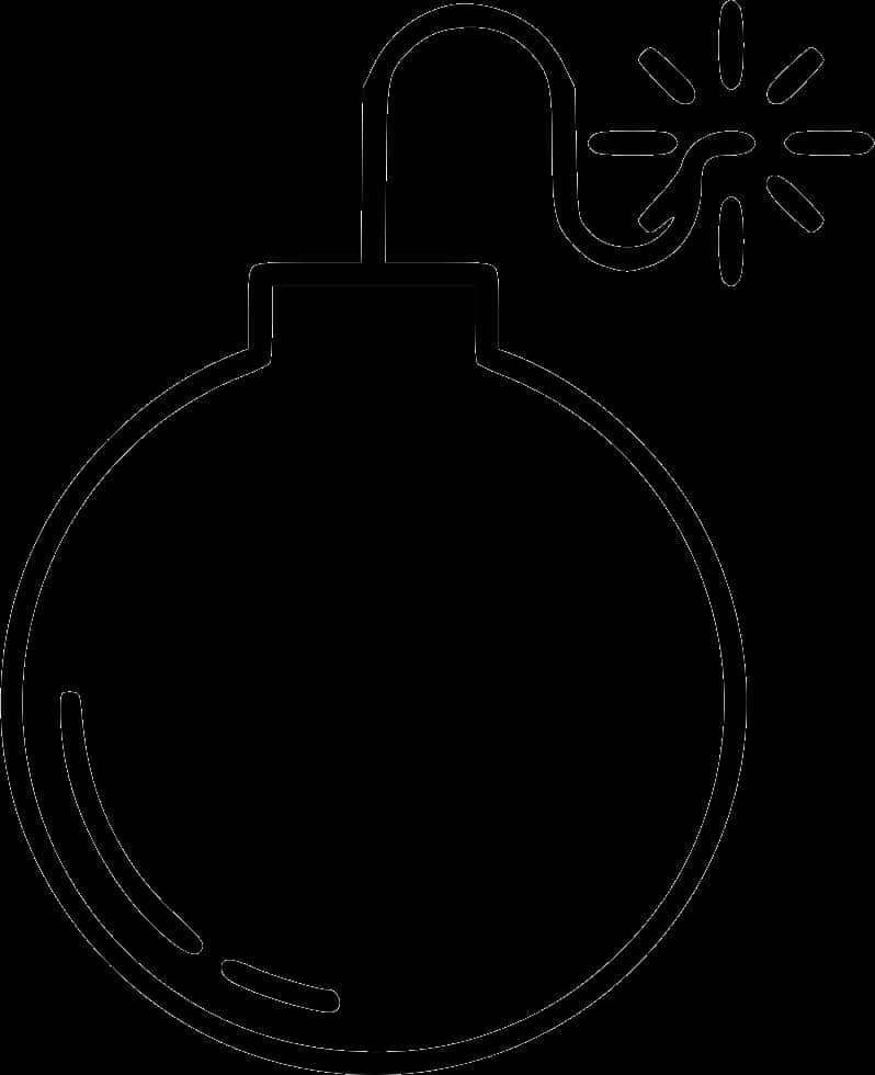 Bomb Icon Outline PNG
